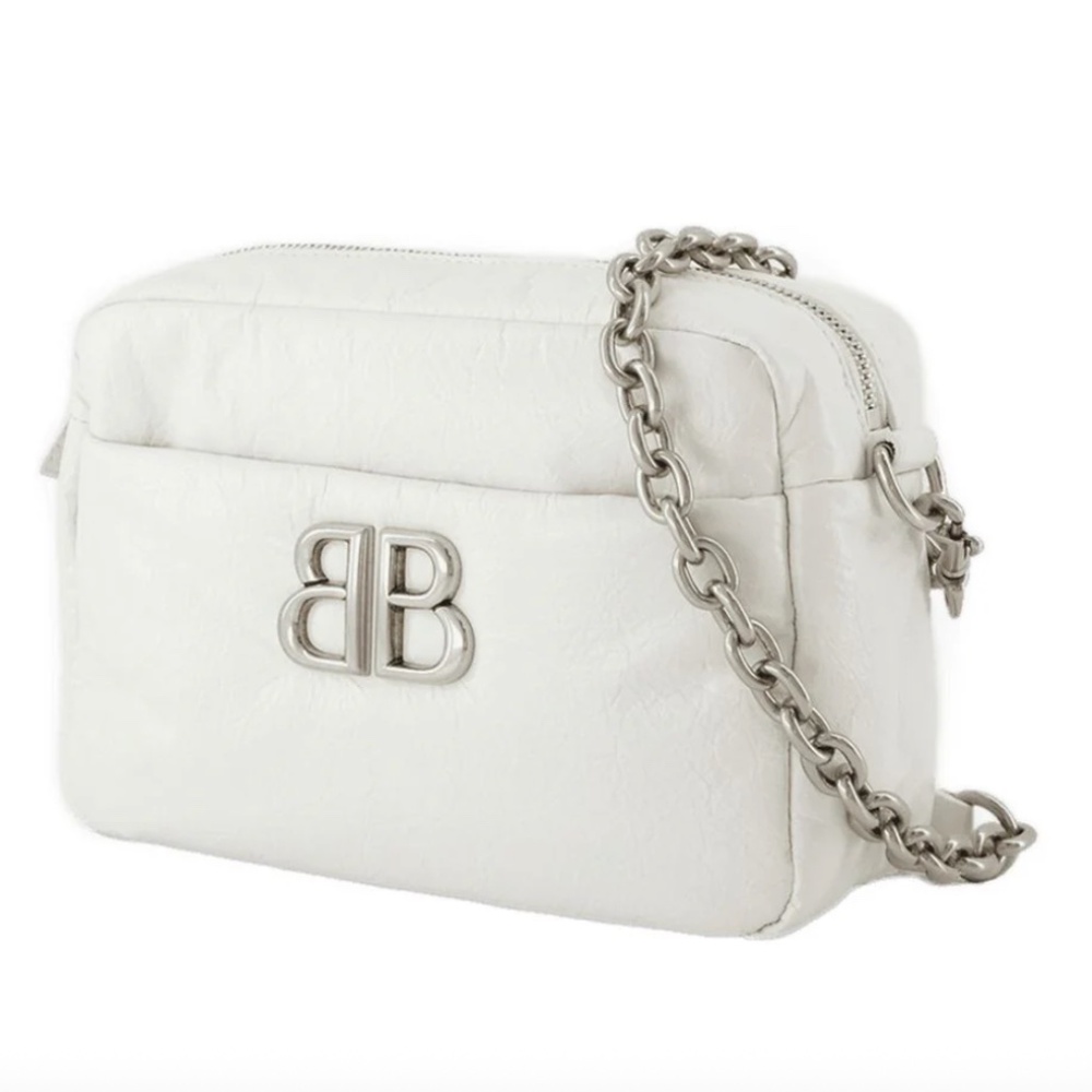 Balenciaga Monaco XS Leather Camera Crossbody Bag